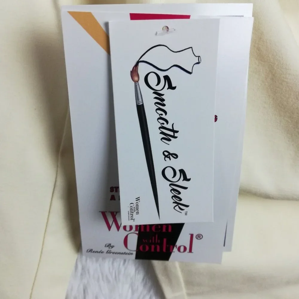Women With‎ Control Womens Pants Leggings Ivory Tummy Control Petite SP New
